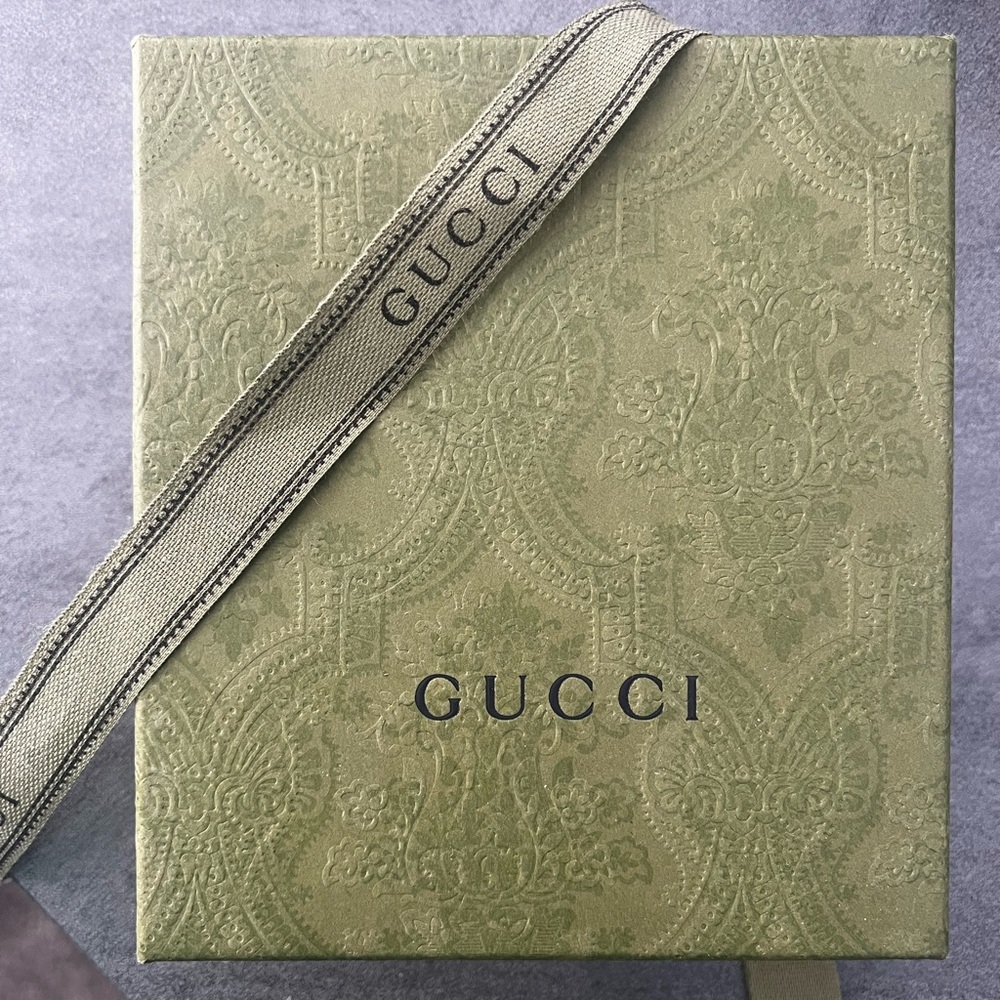 Gucci Black Chevron Marmont Leather Wallet - Picture 2 of 7